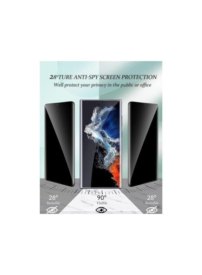 PROMASS [2+2] Compatible with Samsung Galaxy S24 Plus Privacy Screen Protector & Anti Scratch Camera Lens Protector, Flexible Hydrogel Film, Bubble Free - Image 2