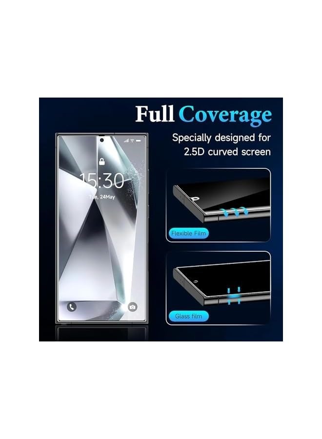 PROMASS [2+2] Compatible with Samsung Galaxy S24 Plus Privacy Screen Protector & Anti Scratch Camera Lens Protector, Flexible Hydrogel Film, Bubble Free - Image 5