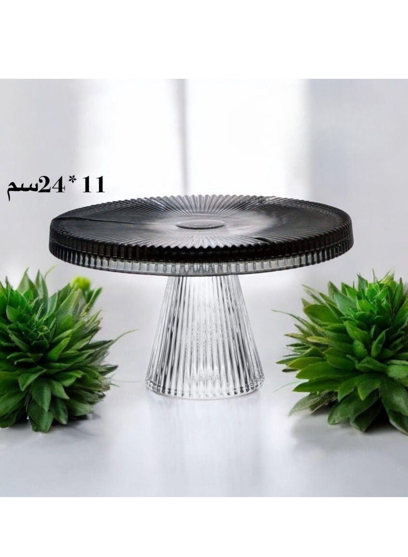 Glass Plate with Base 24X11 CM 