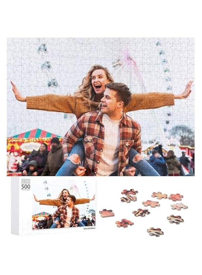 Puzzles s Day Gifts for Him Boyfriend Personalized Jigsaw Puzzles Picture Puzzles 300/500/1000 Pieces  Gifts Gifts for Birthday Wedding - Image 1