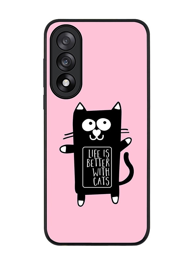 Stylizedd For OnePlus Nord 5 / Ace 5 Ultra Case,Slim fit Camera Protection, Shockproof Thin Phone cover  - Life is better with cats