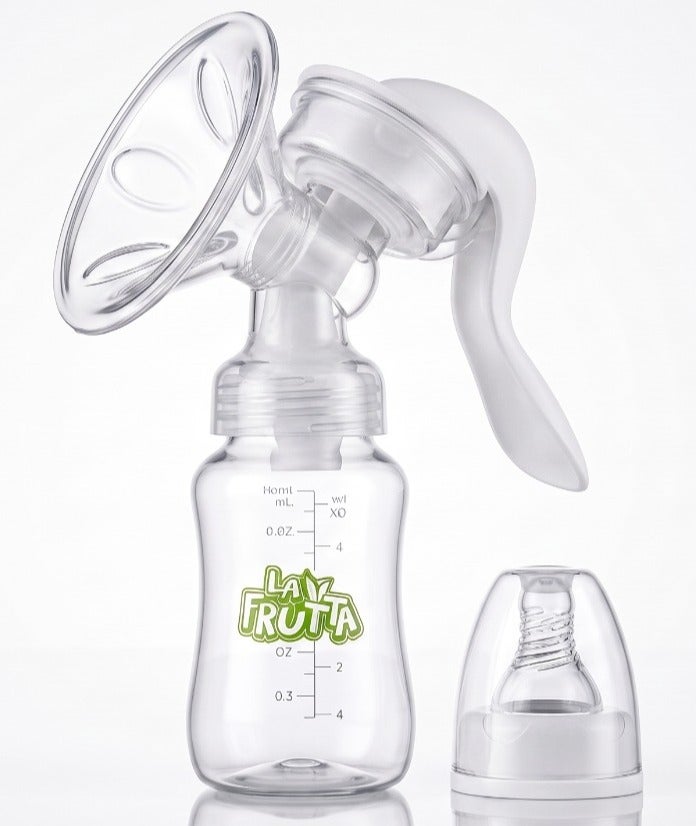 La Frutta Manual Breast Pump With Regular Neck, BPA FREE, Easy to use (M:0+) - Image 1