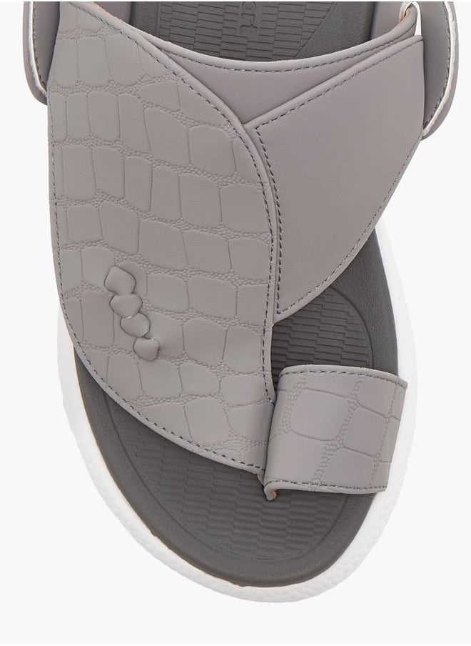 Le Confort Boys Textured Arabic Sandal with Toe Detail  - Image 3