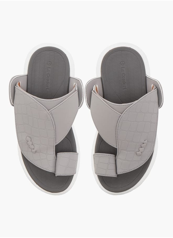 Le Confort Boys Textured Arabic Sandal with Toe Detail  - Image 1