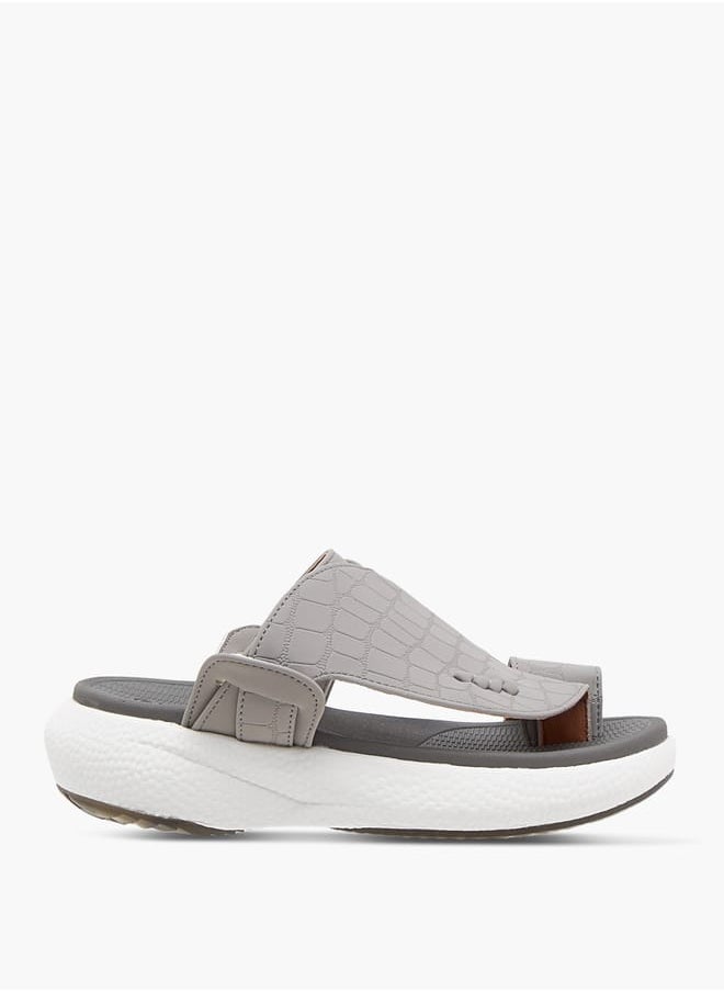 Le Confort Boys Textured Arabic Sandal with Toe Detail  - Image 2