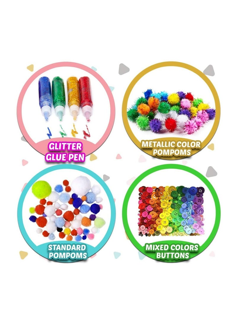 RollsTimi  Colourful Creative Art And Craft Jar for Kids Craft Art Supply Kit - Image 5