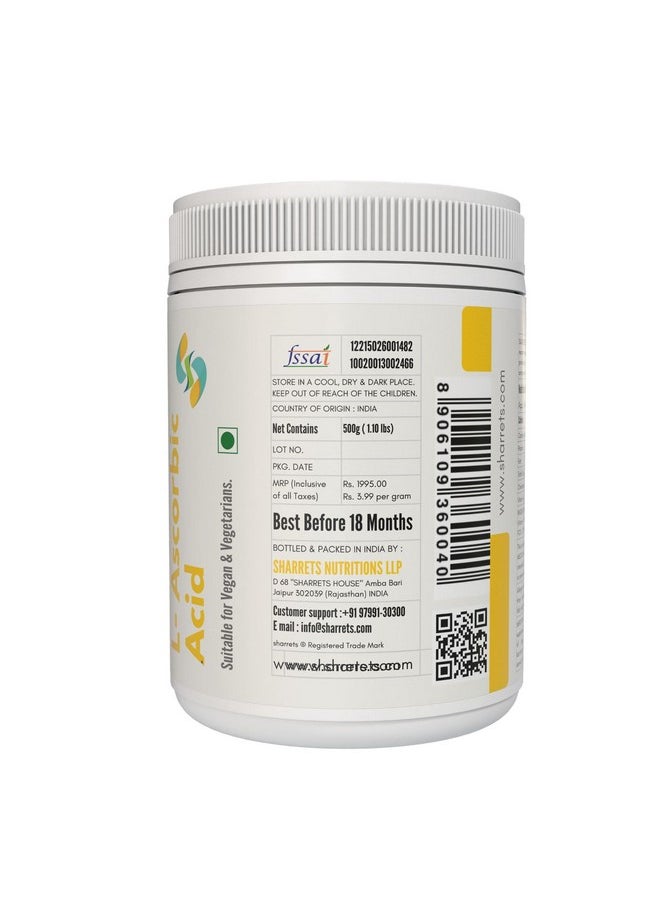 Sharrets Vitamin C L Ascorbic Powder 500G X 3 : Versatile Excellence For Food, Nutraceuticals, And Diy Cosmetics  - Image 4