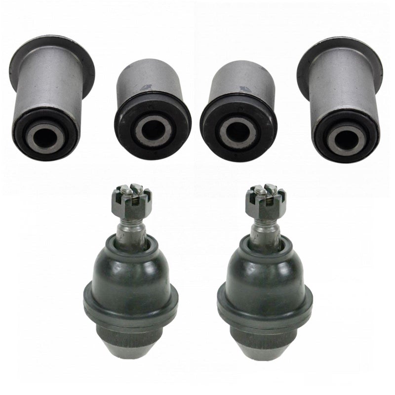 TRQ Front Suspension Kit Ball Joint Control Arm Bushing Set Compatible with 19992000 Cadillac Escalade 19951999 Chevrolet K1500 K1500 Suburban K2500 K2500 Suburban K3500 19952000 Tahoe GMC Yukon