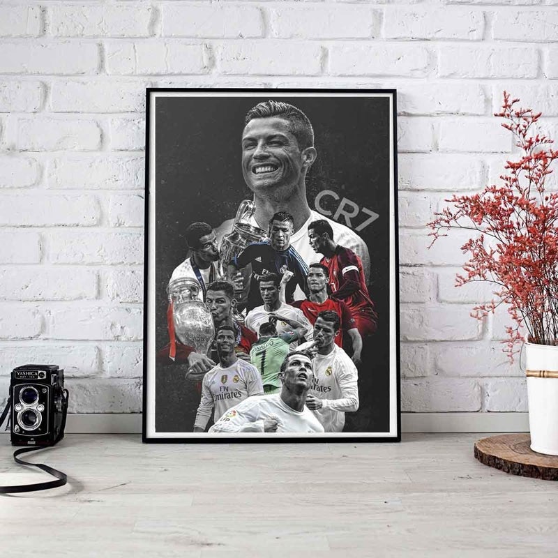 BPA ملصق ورقي رونالدو CR7 بسمك 300GSM (17x19 بوصة، متعدد الألوان) - Image 3