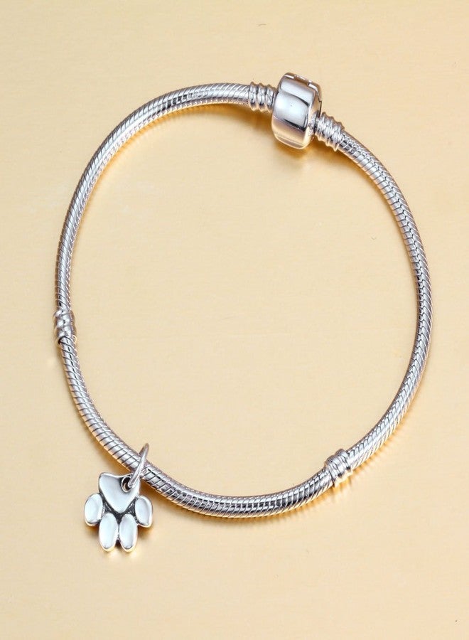 ABUN Paw Print Animal Charms 925 Sterling Silver Dangle Large Hole Beads for Pandora European Bracelet - Image 3