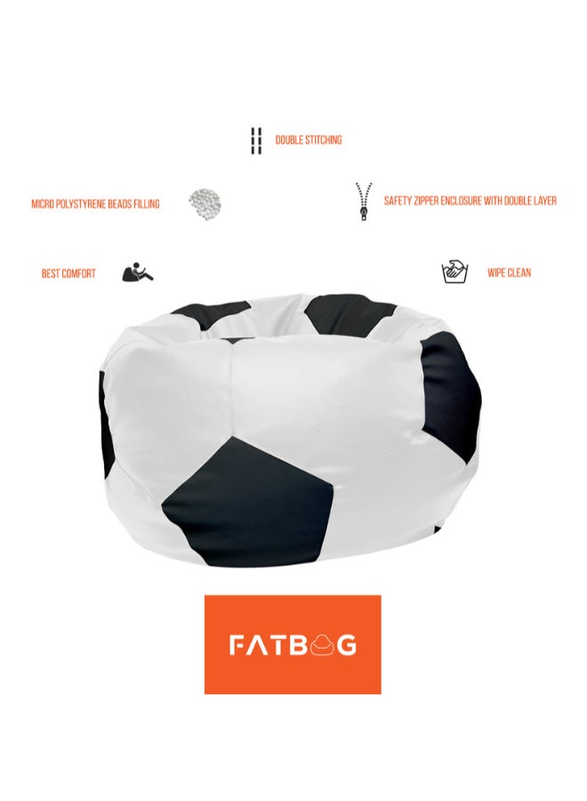 Fatbag Spain Football Style Bean Bag | Spain Flag Print | Faux Leather | Filled Bean Bag for Kids & Adults - Image 5