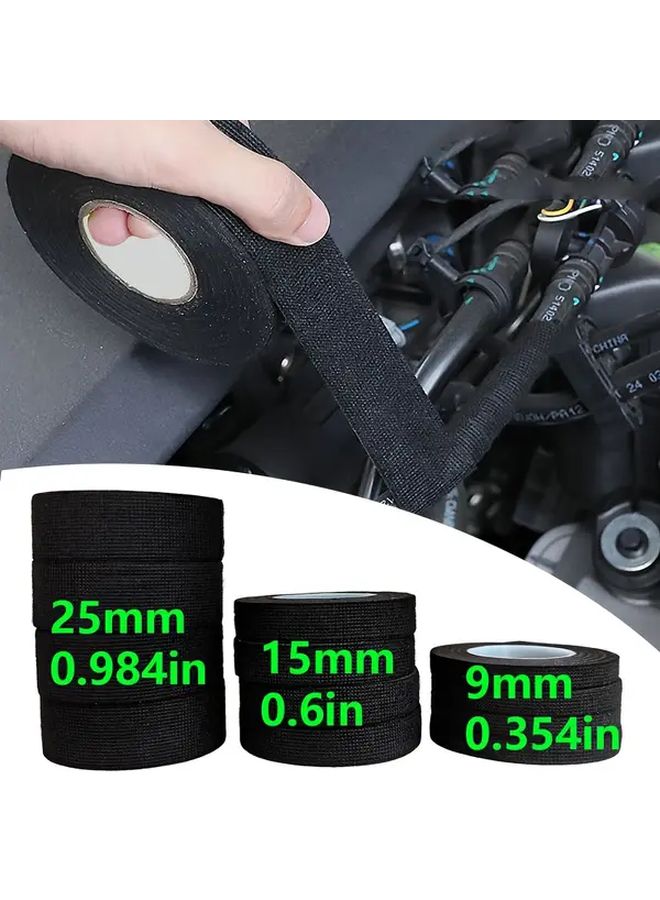 لفة شريط لاصق كهربائي عريض مقاس 15 مم مقاوم للحرارة ومقاوم للماء بطول 15 متر - Image 3