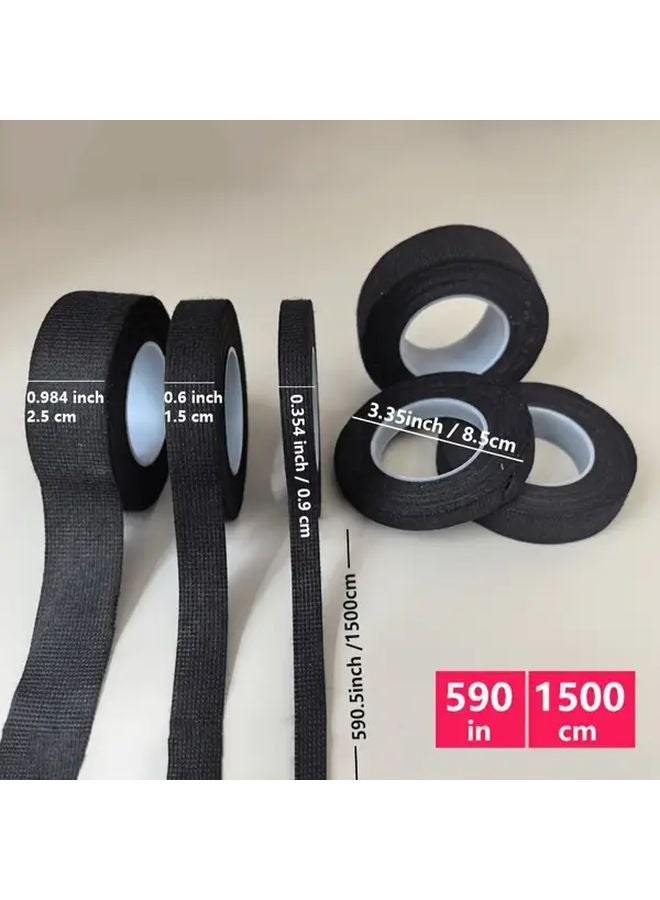 لفة شريط لاصق كهربائي عريض مقاس 15 مم مقاوم للحرارة ومقاوم للماء بطول 15 متر - Image 4