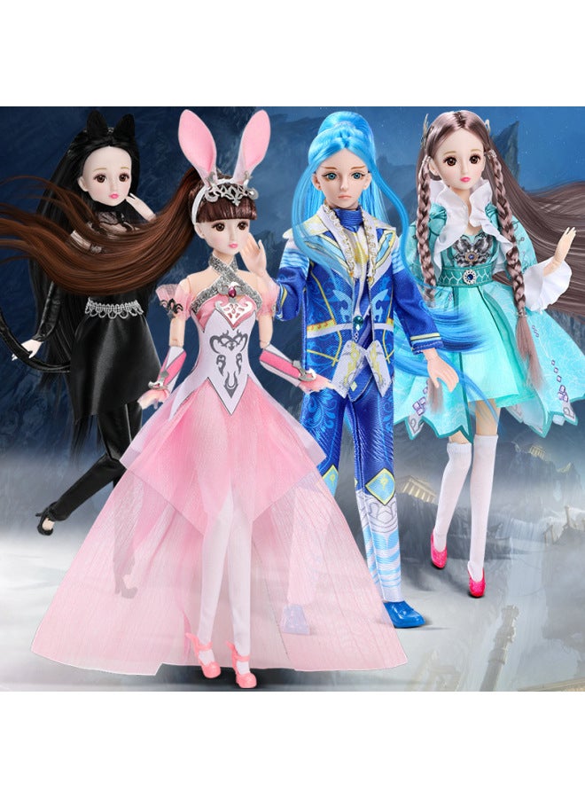 2024 Wu Soul Douluo Mainland Little Dance Princess Tang San Doll Toy Girl Children Doll Suit-Color: Soft Bone Dance + Shuluo Tang San + Nine Colors Ning Rongrong + Ling Cat Zhu Zhuqing-Height: Three-dimensional Real Eye Version + Full Joint Movable  - Image 1