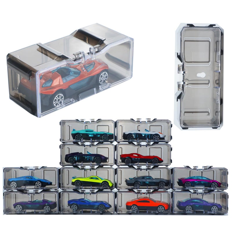 40 Pcs 164 Toy Car Display Organizer Storage Case for Hot Wheels Carfor Model and Matchbox CarClear Acrylic Dustproof Hot Toy Wheels Display Case