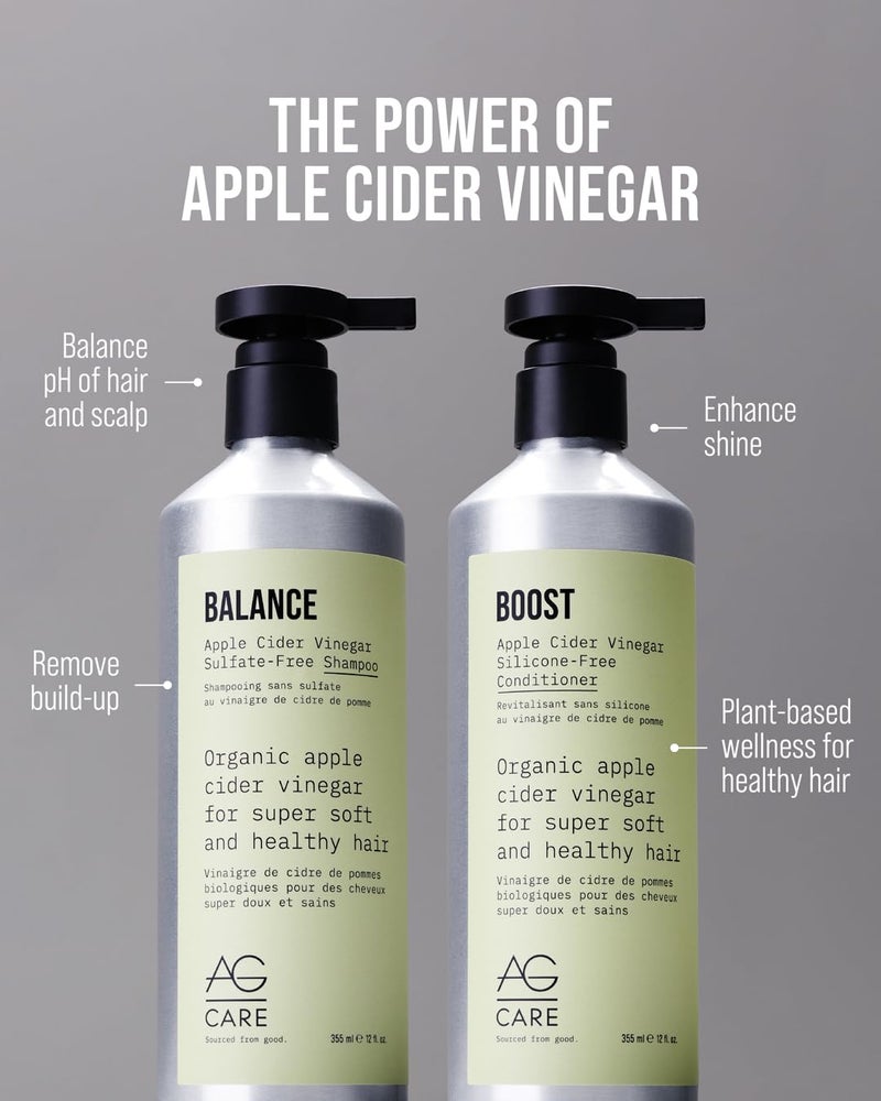 AG Care AG Hair BOOST Apple Cider Vinegar Refill Conditioner, 1L - Image 5