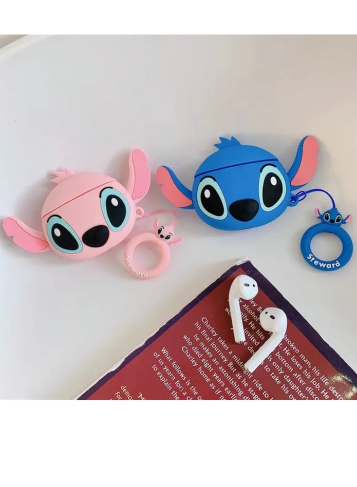 desni Dragon  siliconCase for Apple AirPods 2 - Premium Silicone Case Cover color pink  - Image 3