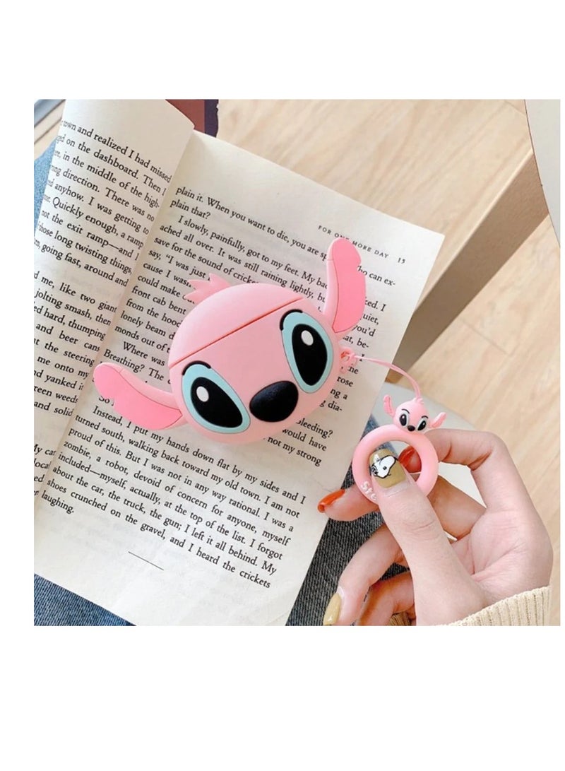 desni Dragon  siliconCase for Apple AirPods 2 - Premium Silicone Case Cover color pink  - Image 4