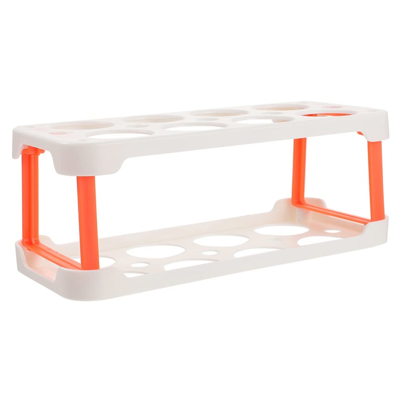 White Stackable Refrigerator Storage Box Organizer For Kitchen Fridge And Countertop Freshness Safety - Image 2