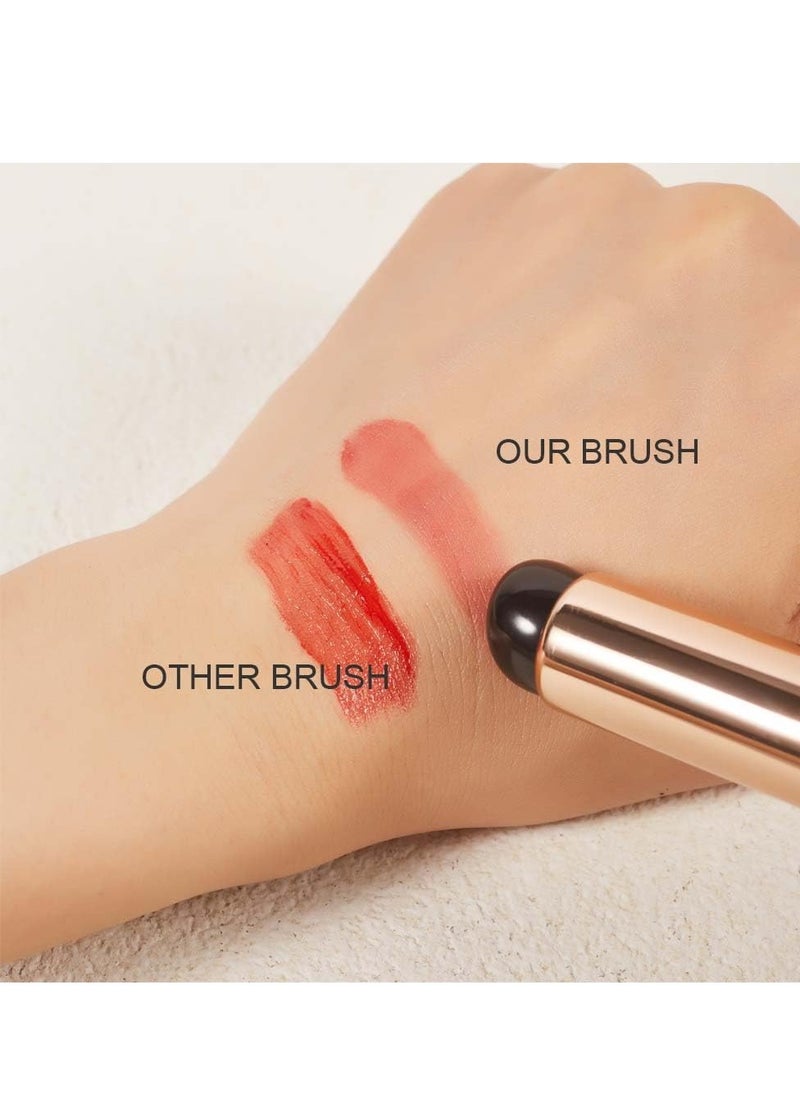 Coshine 2pcs Silicone Lip And Concealer Makeup Brushes, COSHINE Premium High Elastic Silicone Brush Set For Lip Balm, Lip Gloss, Lip Stick and Concealer  - Image 5
