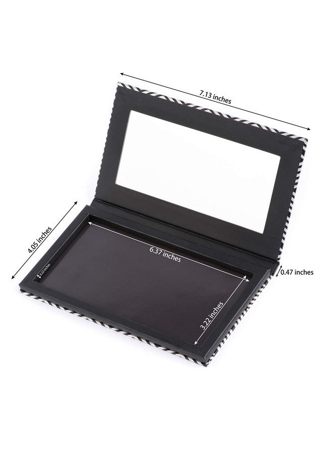Allwon Magnetic Palette Black Empty Makeup Palette With Mirror And 20Pcs Adhesive Empty Palette Metal Stickers For Eyeshadow Lipstick Blush Powder - Image 5