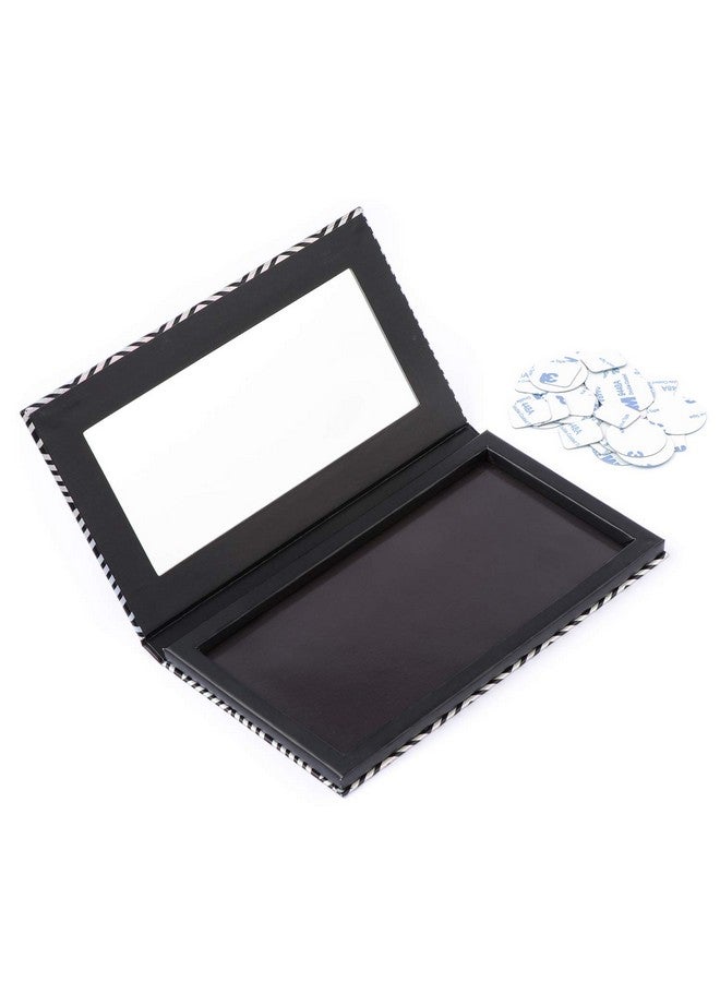 Allwon Magnetic Palette Black Empty Makeup Palette With Mirror And 20Pcs Adhesive Empty Palette Metal Stickers For Eyeshadow Lipstick Blush Powder - Image 4