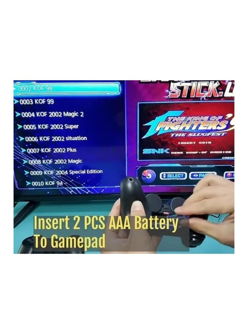 وحدة تحكم ألعاب الفيديو اللاسلكية Hdmi 64 جيجابايت مع 10000 لعبة