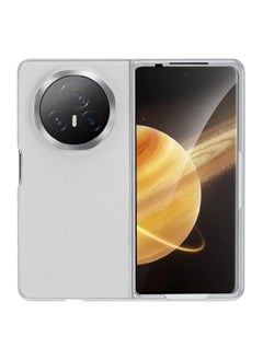 Case Compatible with Honor Magic V3 5G Case, Leather Case Matte Electraplated PC Frame Foldable Phone Cover Business Style Anti-Fingerprint Case for Honor Magic V3