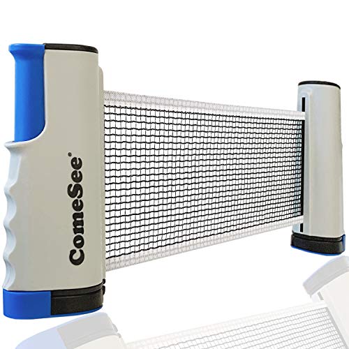 Comesee Ping Pong Net for Any Table, Retractable Table Tennis Nets and Posts Equipment for Replacement (Gray) - Image 1