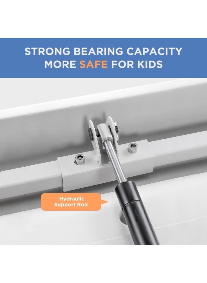 YOUWE7 محطة تغيير حفاضات الأطفال من YOUWE7، محطة تغيير حفاضات مثبتة على الحائط مع حزام أمان، طاولة تغيير حفاضات مثبتة على الحائط لدورات المياه العامة، محطة تغيير حفاضات تجعل كل أم سعيدة. - Image 3