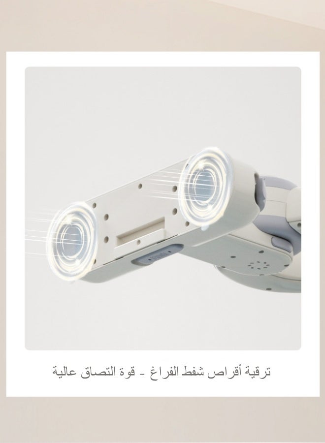 حامل دش استحمام أطفال مثبت على الحائط قابل للطي مع ممصات تثبيت بدون حفر - إكسسوار آمن للرضع والأطفال، عملي ويوفر مساحة في الحمام - Image 5