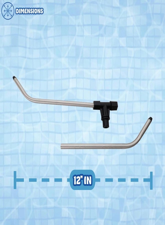 Poolzilla (2 Pack) Sprinkler Arms & Tee Replacement Assembly - Compatible with Nelson & Orbit Traveling Sprinkler Tractor - Aluminum Arms and Tee Sprinkler Repair Kit - Image 2