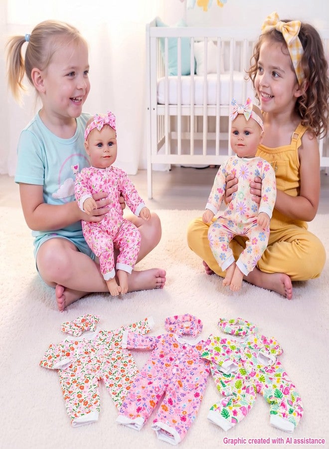 18INDC 5 Sets Reborn Doll Clothes Fits 17-22 Inch Baby Dolls - Image 2