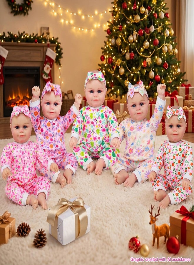 18INDC 5 Sets Reborn Doll Clothes Fits 17-22 Inch Baby Dolls - Image 5