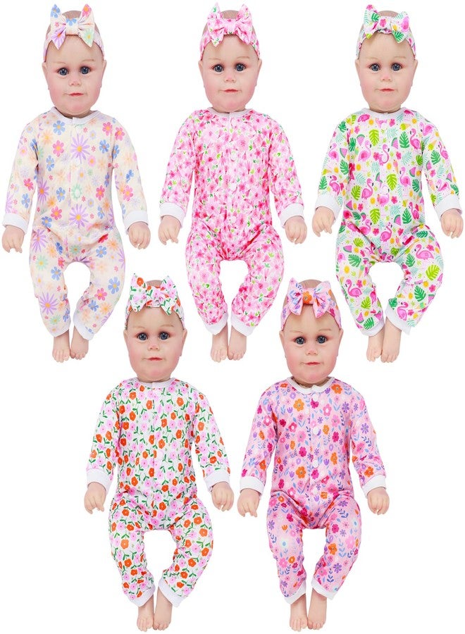 18INDC 5 Sets Reborn Doll Clothes Fits 17-22 Inch Baby Dolls - Image 1