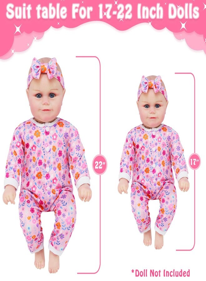 18INDC 5 Sets Reborn Doll Clothes Fits 17-22 Inch Baby Dolls - Image 3