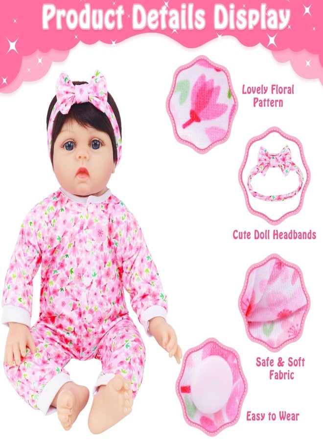 18INDC 5 Sets Reborn Doll Clothes Fits 17-22 Inch Baby Dolls - Image 4