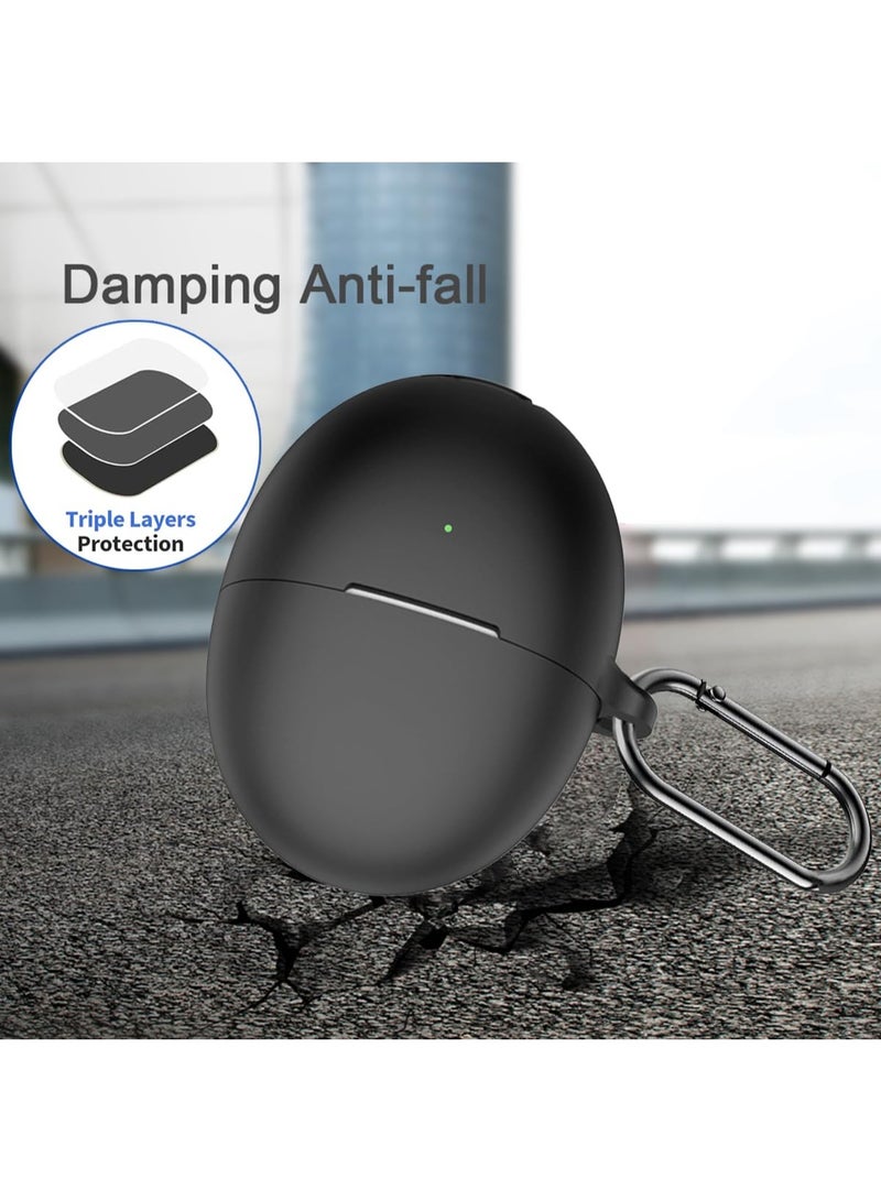 ANYOGRO Compatible for Huawei Freebuds 6 case, made of high quality material, waterproof and durable, easy to install and remove, fully wrapped to prevent bumps, portable with buckle - Image 2