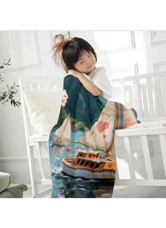 General Baby and children's cartoon flannel thin blanket (warm and comfortable, suitable for sleep, game use) 70cm*100cm - 956  - Image 2