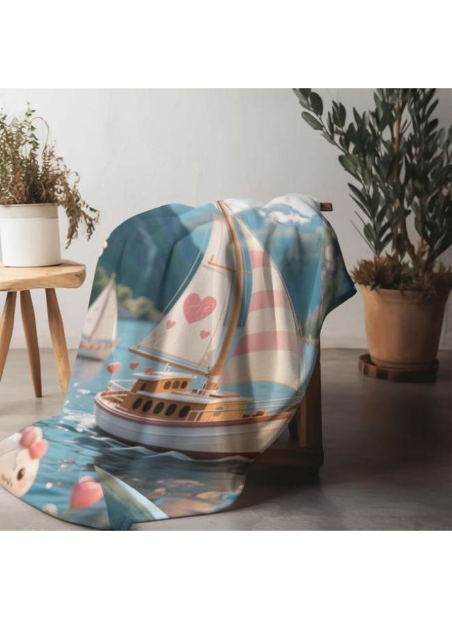 General - Baby and children's cartoon flannel thin blanket (warm and comfortable, suitable for sleep, game use) 70cm*100cm - 956 - Image 1