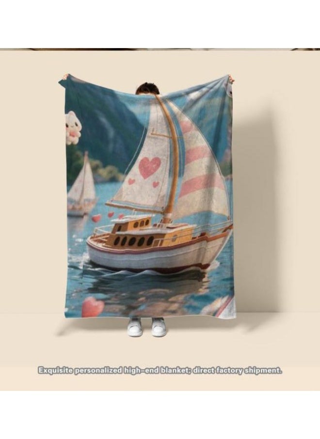 General - Baby and children's cartoon flannel thin blanket (warm and comfortable, suitable for sleep, game use) 70cm*100cm - 956 - Image 1