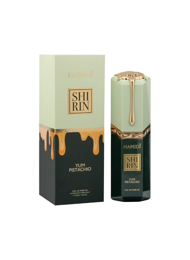 HAMIDI Hamid Shirin Yum Pistachio Eau De Parfum for Women 100ML | Gourmand Floral Fragrance | Long-Lasting Sweet & Creamy Scent | Pistachio, Jasmine & Whipped Cream | Premium Perfume for Unisex - Image 2