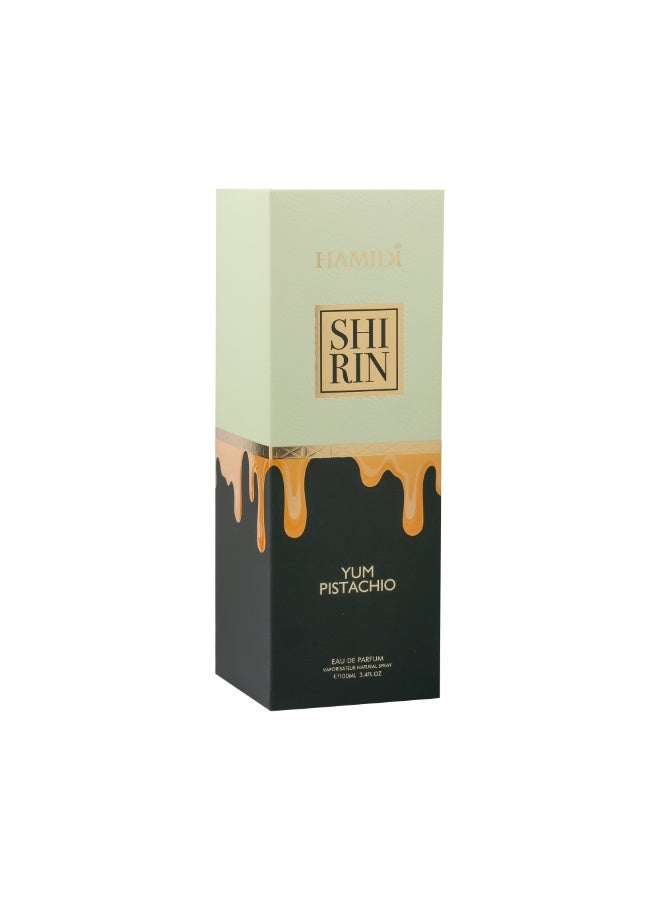 HAMIDI Hamid Shirin Yum Pistachio Eau De Parfum for Women 100ML | Gourmand Floral Fragrance | Long-Lasting Sweet & Creamy Scent | Pistachio, Jasmine & Whipped Cream | Premium Perfume for Unisex - Image 3