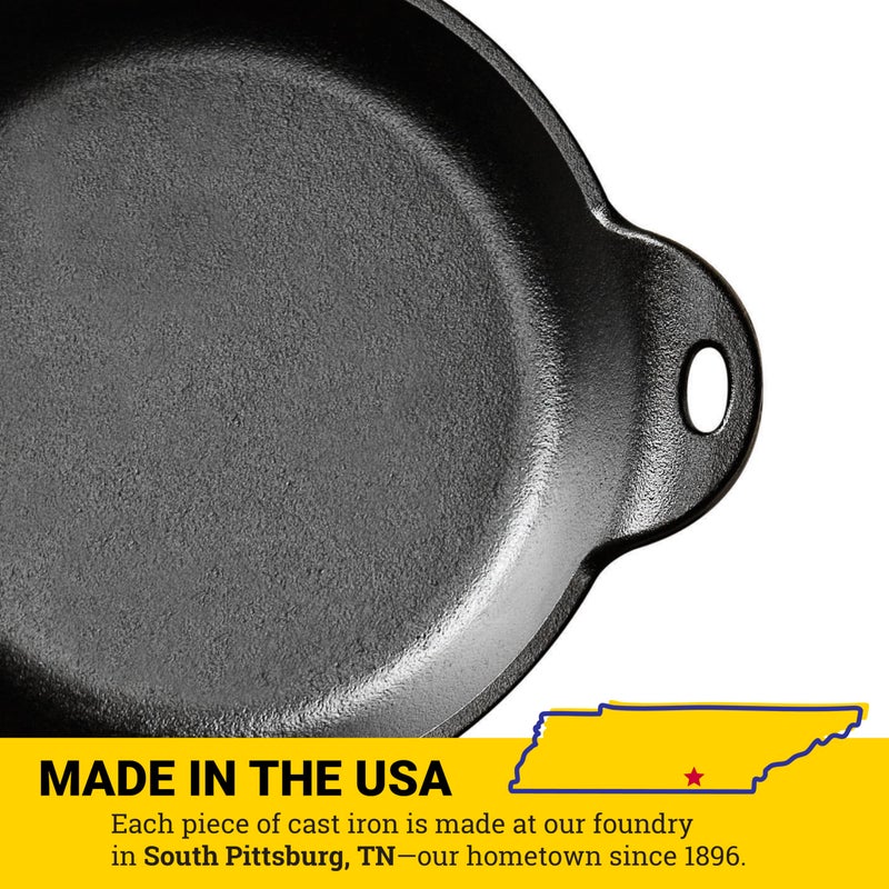Lodge Round Cast Iron Mini Server - Heat-Treated - Perfect Size for Dips, Desserts & Appetizers - Great for Home & Restaurant Use - 9 Ounce (Pack of 4) - Image 5