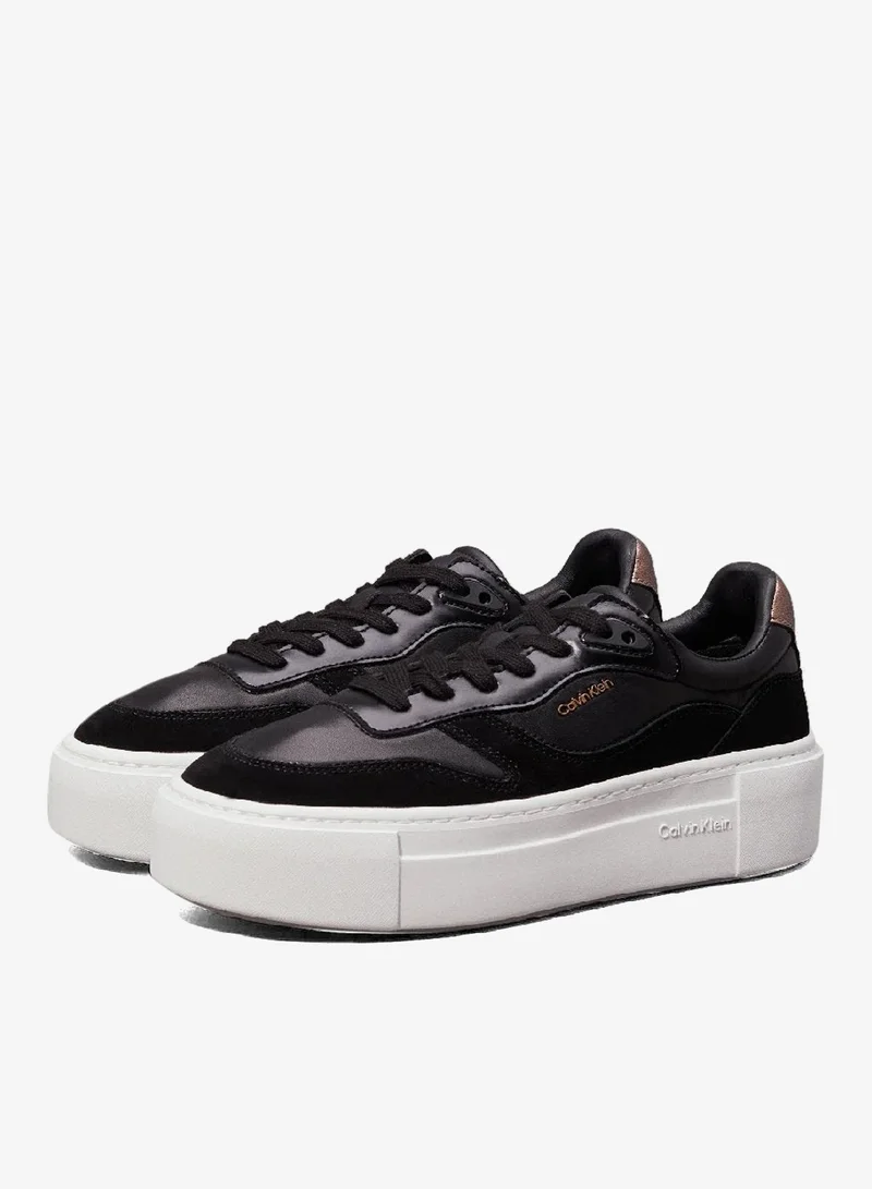 CALVIN KLEIN Leather Platform Trainers