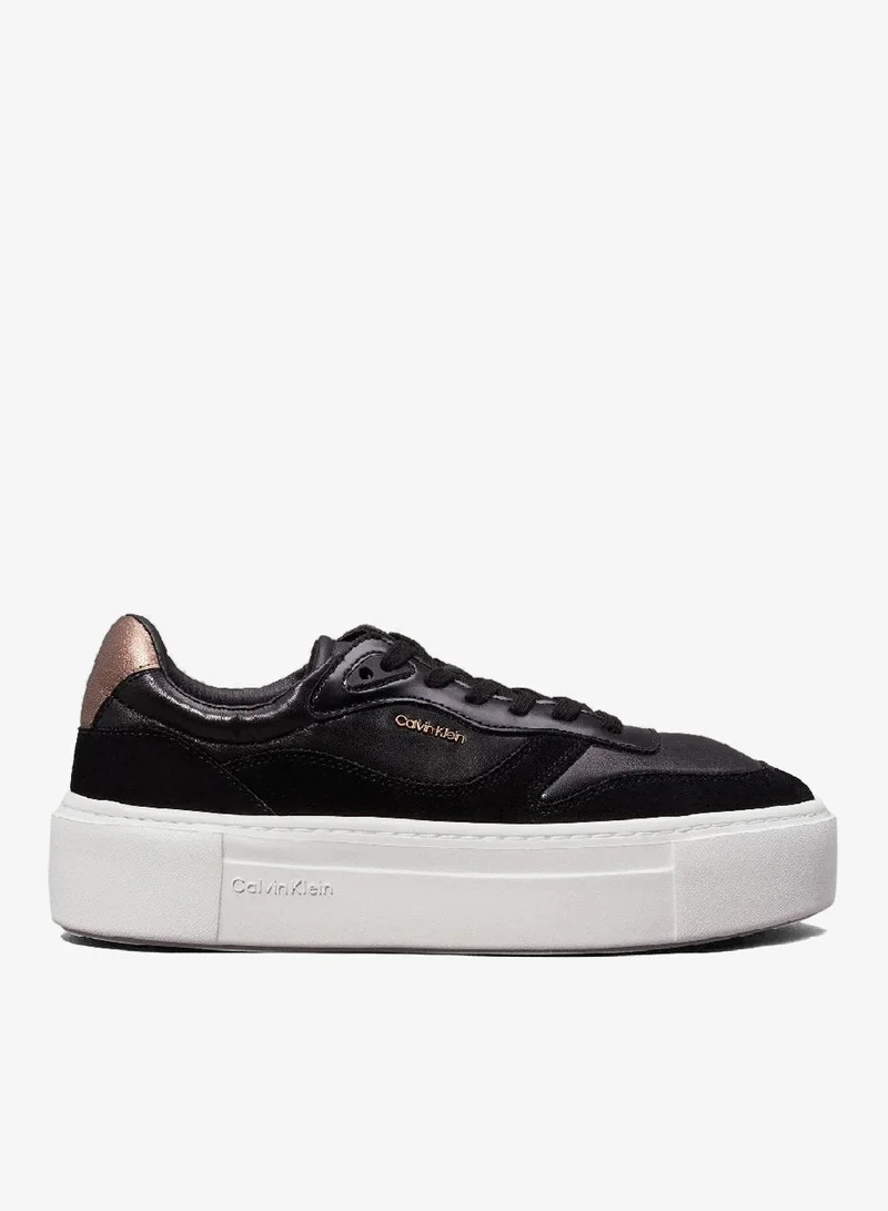 CALVIN KLEIN Leather Platform Trainers
