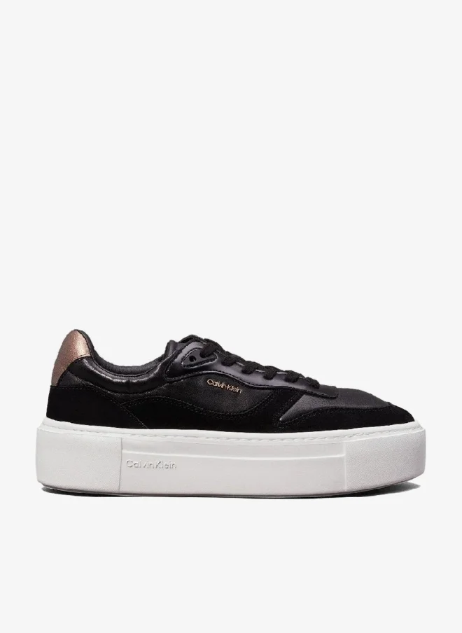 CALVIN KLEIN Leather Platform Trainers