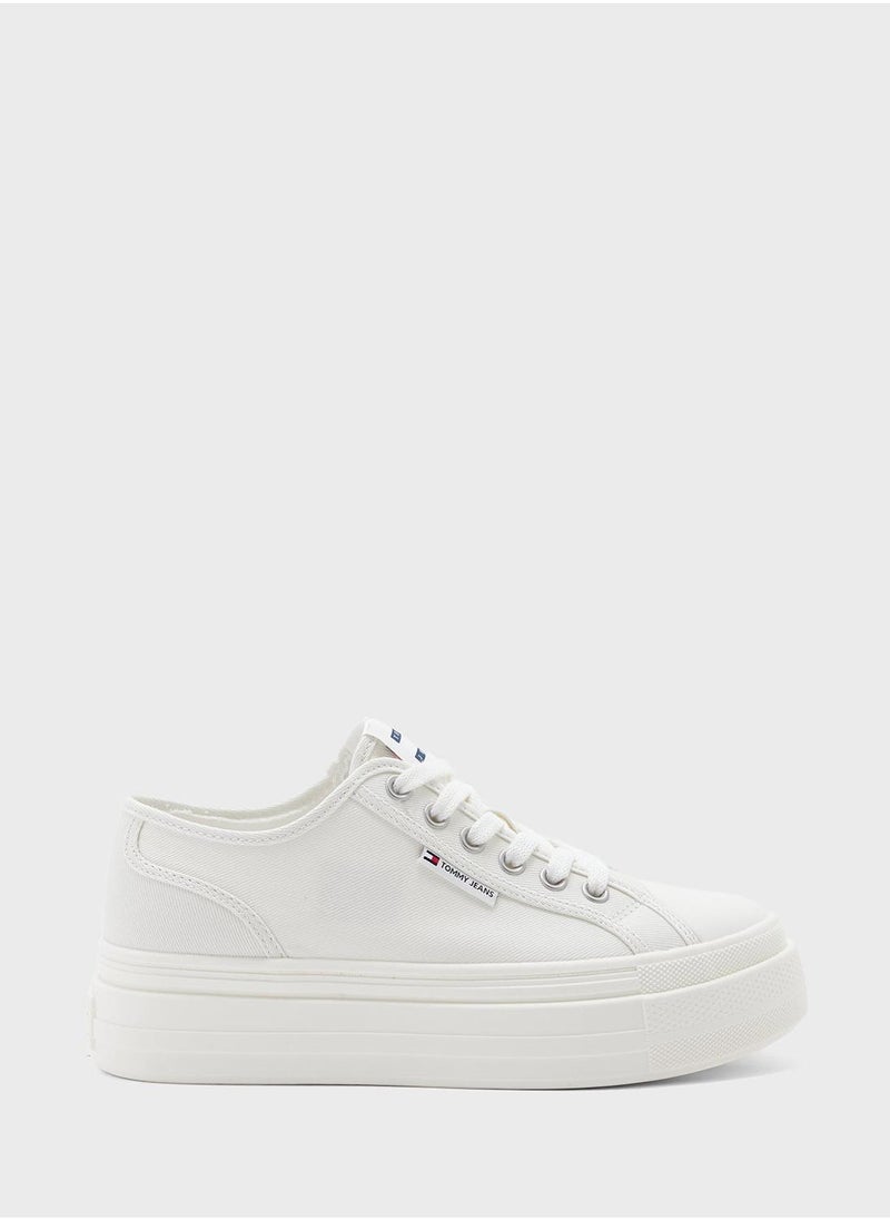 TOMMY JEANS Foxing Lace Up Low Top Sneakers - Image 2