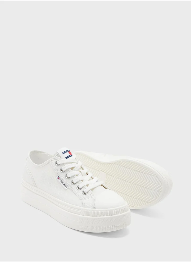 TOMMY JEANS Foxing Lace Up Low Top Sneakers