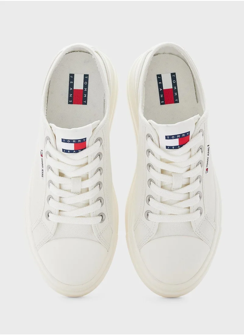 TOMMY JEANS Foxing Lace Up Low Top Sneakers